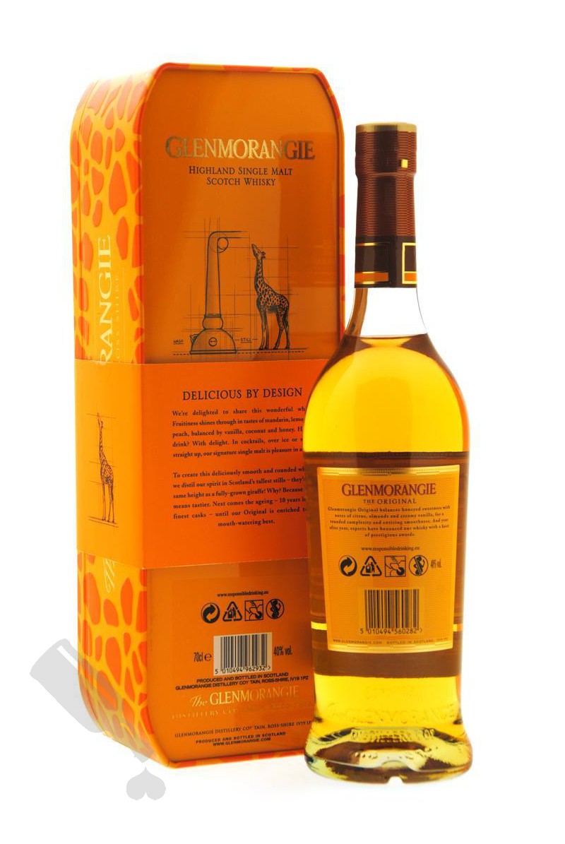 Glenmorangie 10 years The Original Giftpack voor - - Whisky Passie Giraffe